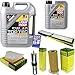 Produktbild QR-PARTS 69360254 Filter Set Inspektionspaket 6 Liter Motoröl Top Tec 4100 5W-40 MANN-FILTER Innenraumfilter Kraftstofffilter Luftfilter Ölfilter