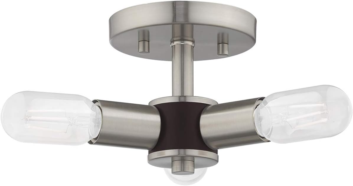 Livex Lighting 3 Lt Brushed Nickel Ceiling Mount