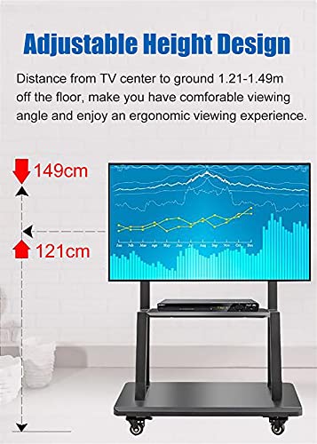 Base metálica con ruedas para TV de 32 a 65 pulgadas miniatura 3