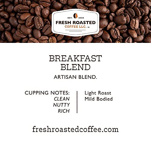 Fresh Roasted Coffee, Breakfast Blend, Kosher, Pre-Ground Fractional Packs, 2.25 Ounce, 96 Count #TOP1