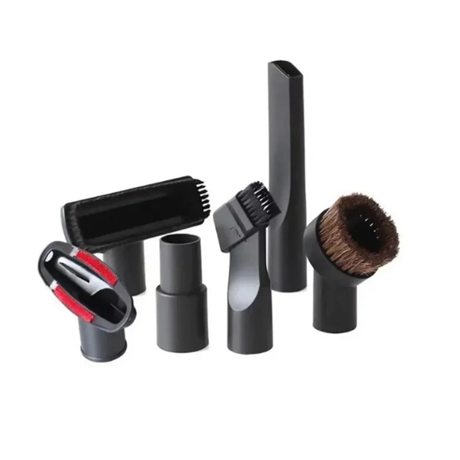 Boquilla de Cabezal de Cepillo for aspiradora con Adaptador de 32/35 mm. Piezas de Repuesto for colector de Polvo en Ranuras. Accesorio de Repuesto for aspiradora.(6Pcs)