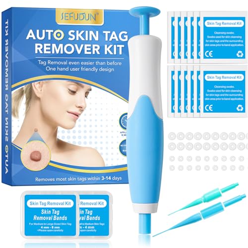 Stielwarzen Entferner, Hautanhängsel Entfernen, Skin Tag Remover Kit, Wirksam & Sicher gegen Stielwarze für Zuhause, Ideal Stilwarzenentferner für Hals, Achseln, fuß & Körper