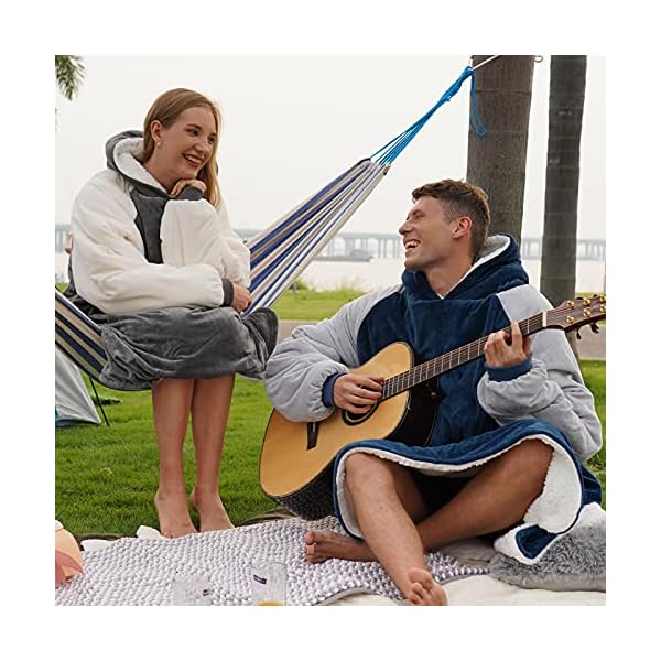 Winthome Übergroße Hoodie Decke – Bild 6