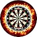 Designa Personalised Dartboard Surround | Heavy Duty Design Collection | Fire