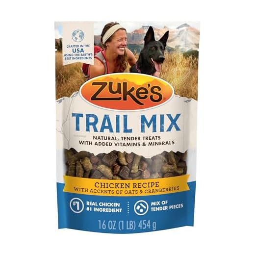 Zuke’s Trail Mix Pet Treats for Dogs, Soft Dog Treats with Real Chicken Recipe - 16 oz. Pouch