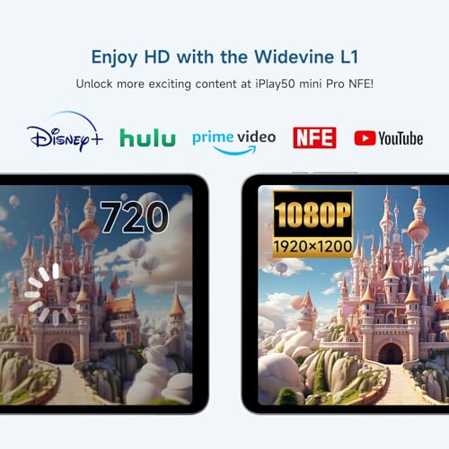 Image of ALLDOCUBE 8.4 inch Tablet, Helio G99 Android Tablet with Widevine L1 iPlay50 Mini Pro NFE, FHD+ 1920x1200 Android13 Tablet, 16GB(8+8) RAM 256GB ROM 512GB Expandable, 5MP /13MP 4G LTE Bluetooth 5.2