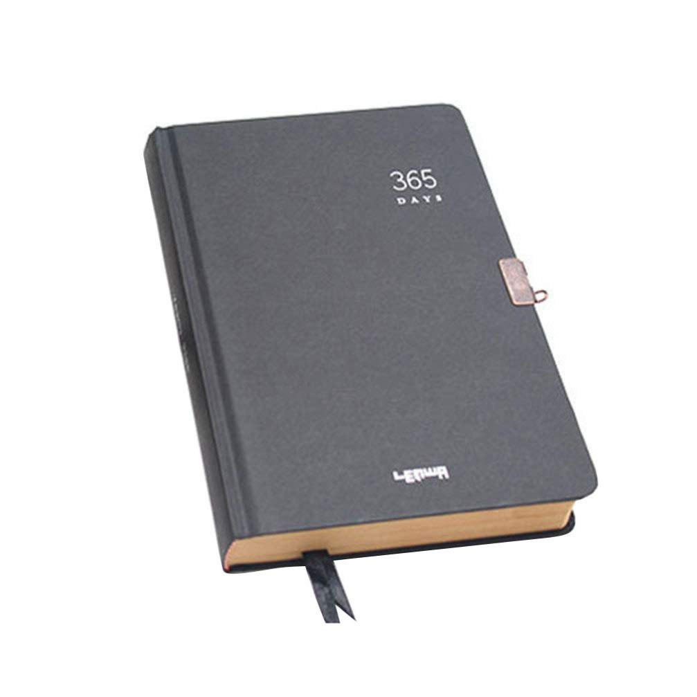 NUOBESTY Quaderno Diario da Giorni con Lucchetto Organizer Portatile Cancelleria per Casa Ufficio Scuola Stili multipli