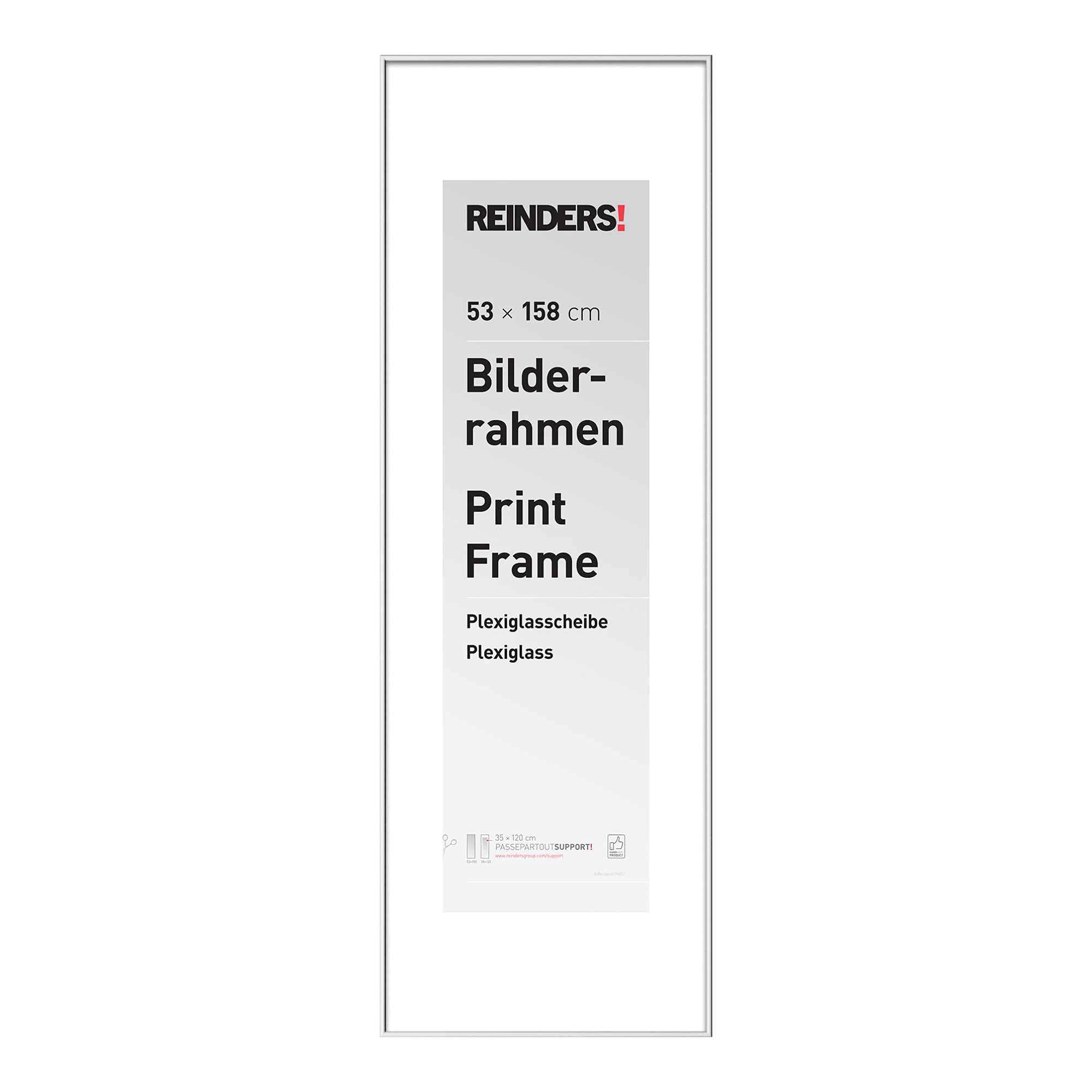 Close Up Poster frame 53 x 158 cm white (set of 4