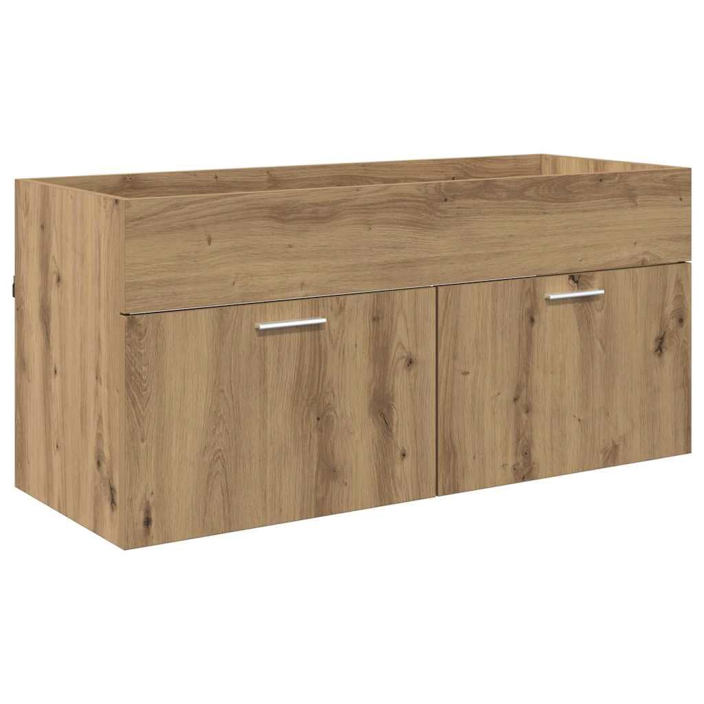 Meuble lavabo en bois multicouche chêne