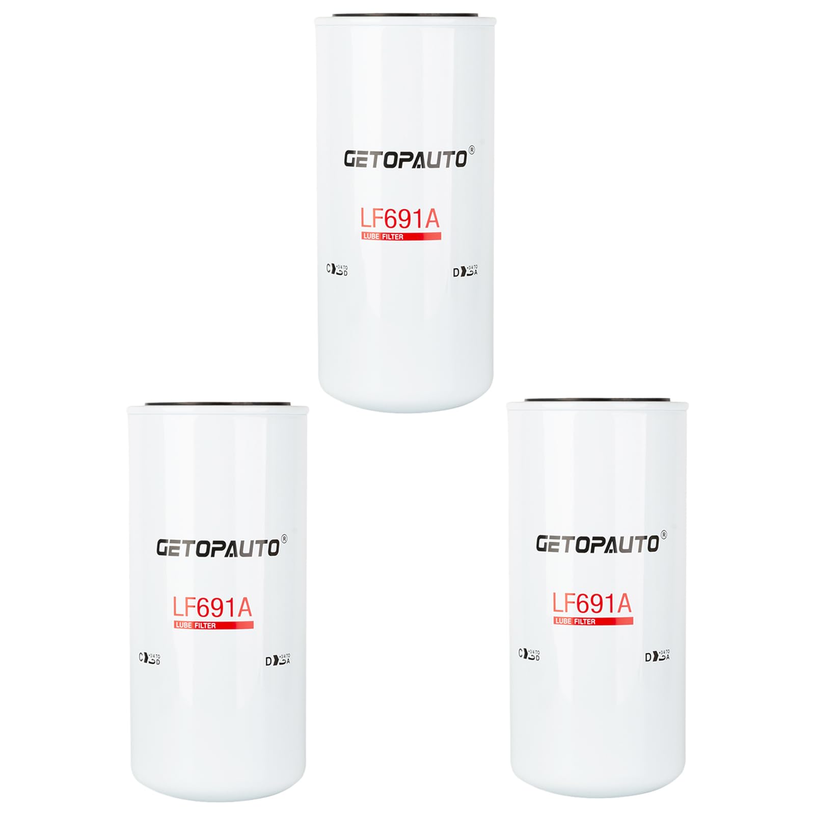 LF691A Oil Filter Replace 1R0716 1R1808 B99 B7299 P551808 P554005 2P-4005, 1R-0716, 3I-1293, 1R-1808(set of 3)