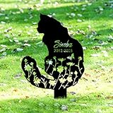 GMDLSK Personnalisée Pierre Tombale pour Animaux de Compagnie - Chien & Chat - Sculpture s...