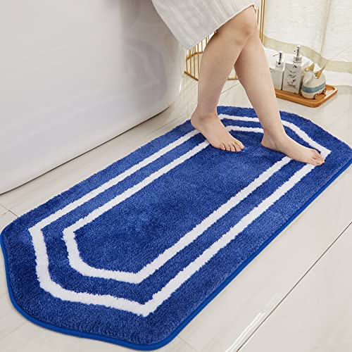 COSY HOMEER Extra Thick Bath Rug 24x48 Blue