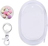 Vista 1 de Bolsa de exhibición transparente con llavero, caja misteriosa, mini figuras, estuche de transporte, bolsa de llavero, dijes para coleccionables