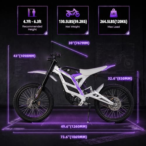 79EMOTOS 79BIKE Falcon-PRO Electric Dirt Bike for Adults, 72V 35Ah - Image 2