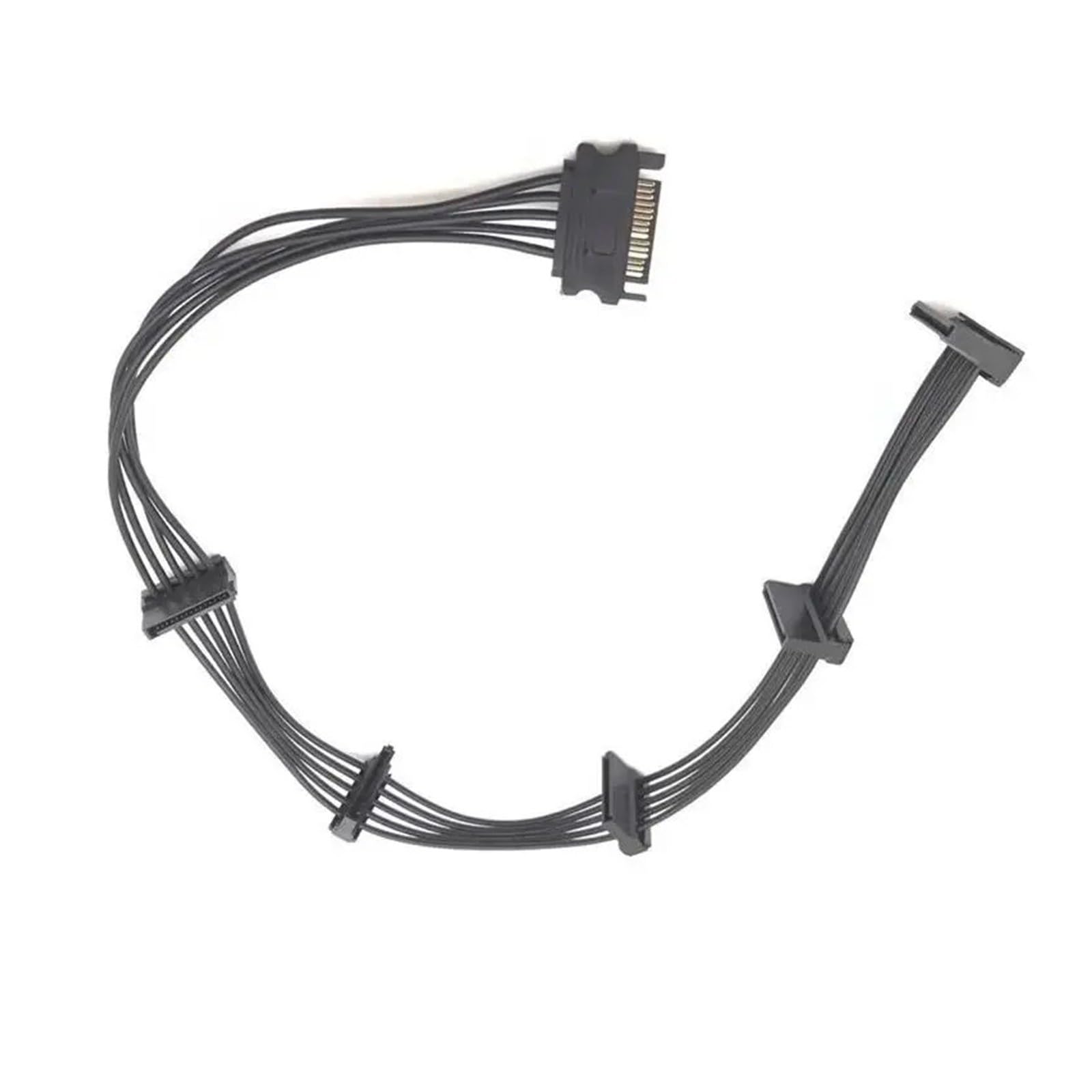 Generico Cavo sdoppiatore di alimentazione SATA a 15 pin/4 pin da 1 a 5