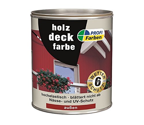 PROFI Holzdeckfarbe Schwedenrot 2,5 L