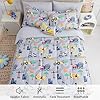 Mooreeke Kids Full Comforter Sets for Boys 8 Pieces Excavator Grey Bedding Set for Teens Soft Microfiber Kids Bed in A Bag with Comforter, Sheet Set, Shams and Decorative Toy Pillow All Season #2