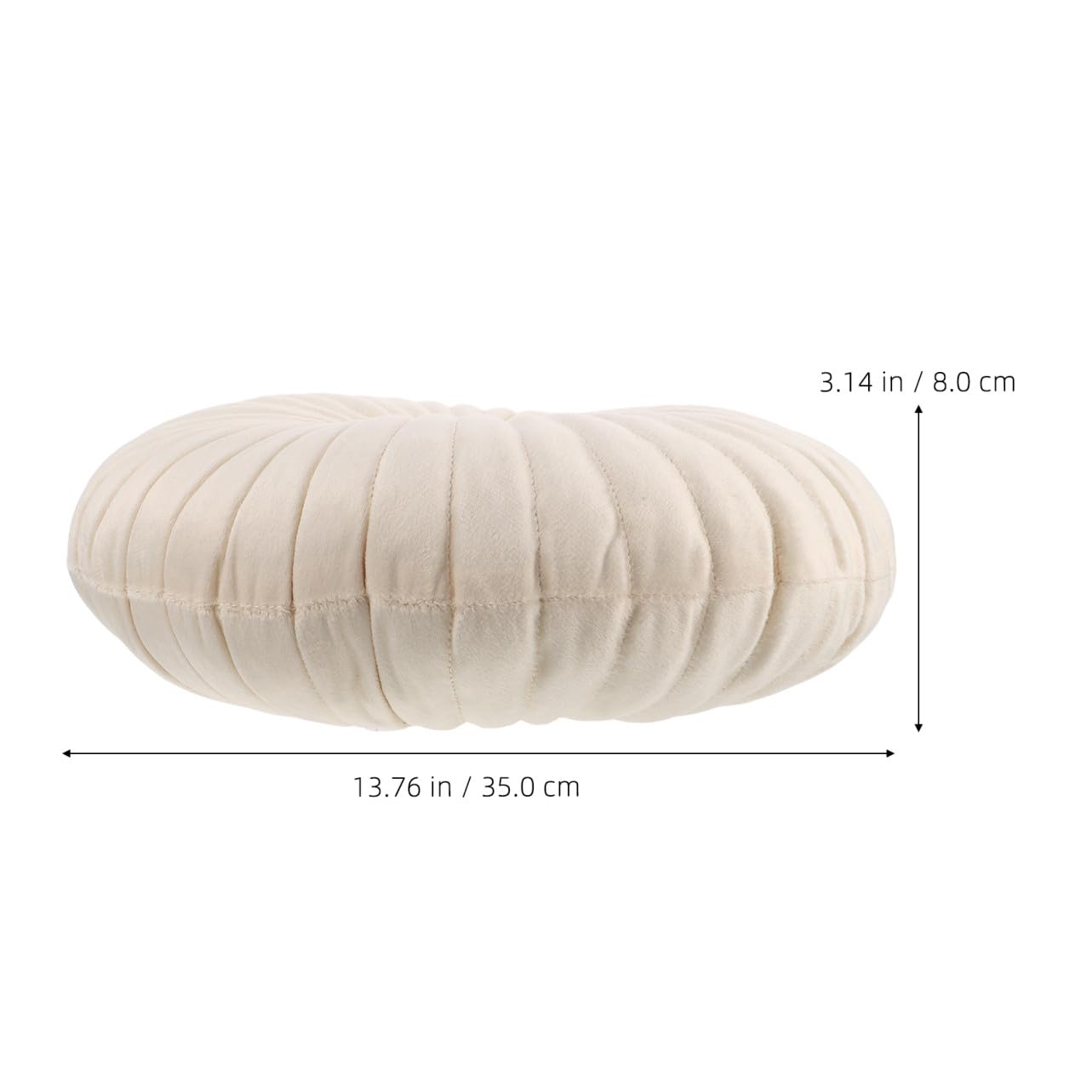 Mikinona Rundes Gefülltes Kissen Dekoratives Kürbiskissen Für Sofa Bett Und Stuhl Vielseitiges Bodenkissen Für Und Büro Mit Abnehmbarem Bezug