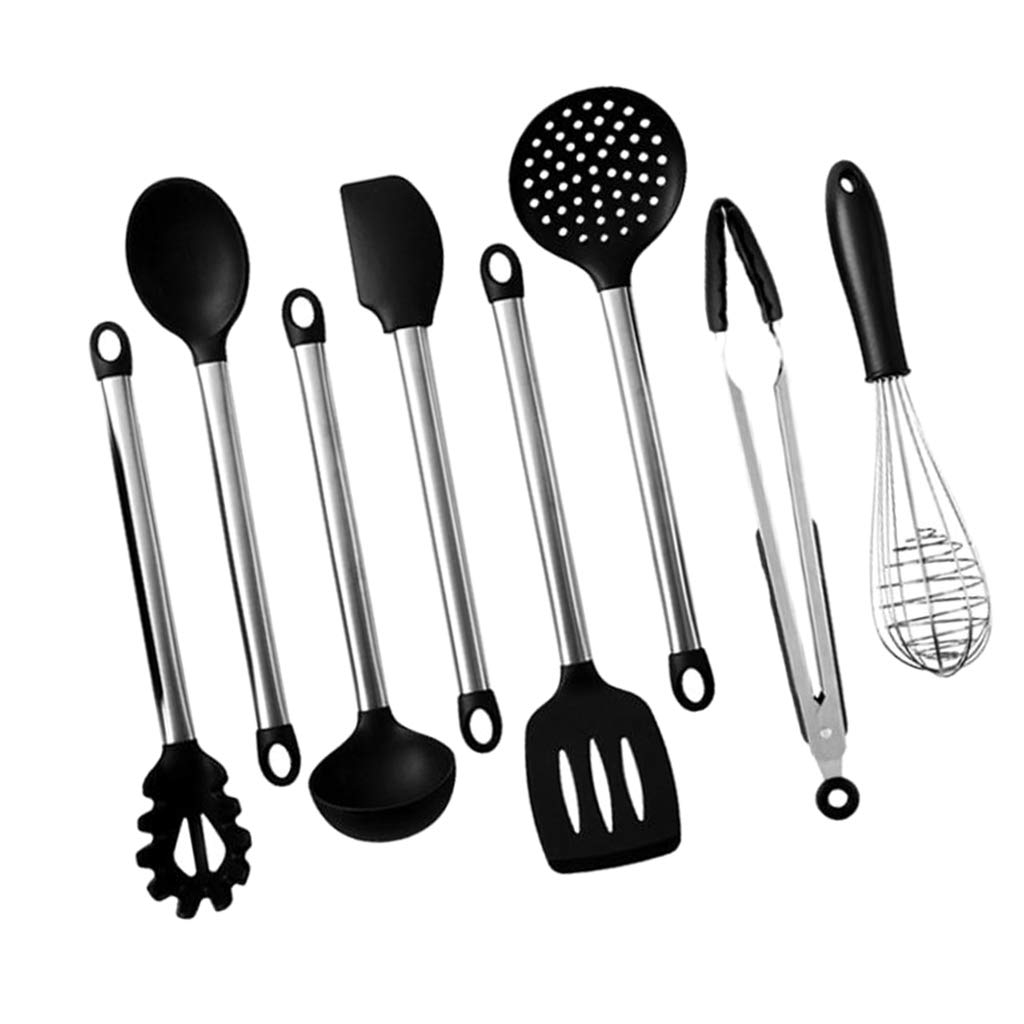 8-teiliges Silikon-Kochutensilien-Set, Küchenhelfer, Kochlöffel-Set