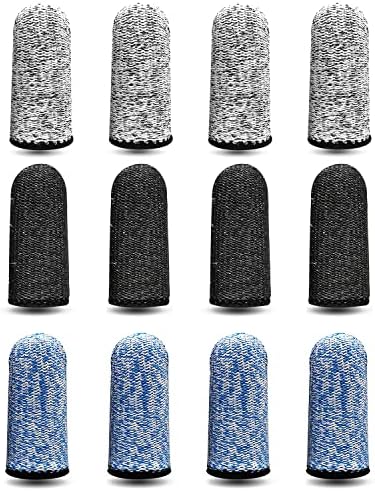 12pcs Finger Cots, Reusable Thumb Protector Finger Protectors(3 Colors)