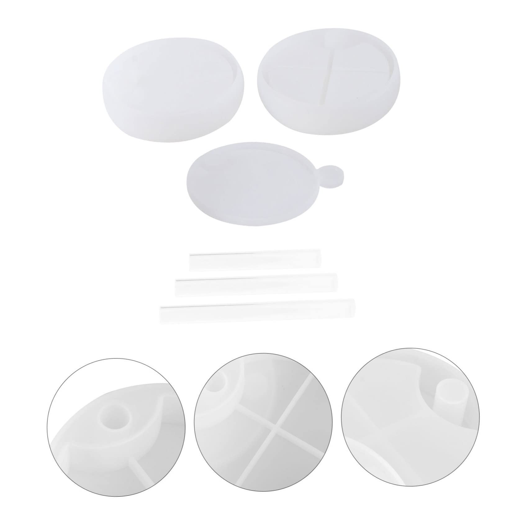 Sewroro Pcs Silikon Form Weiß Form Set Für Kunst Handwerk Formen Hohe Transparenz Einfach Zu Bedienen Sauber