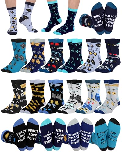 Breathffy 12 Pairs Police Socks