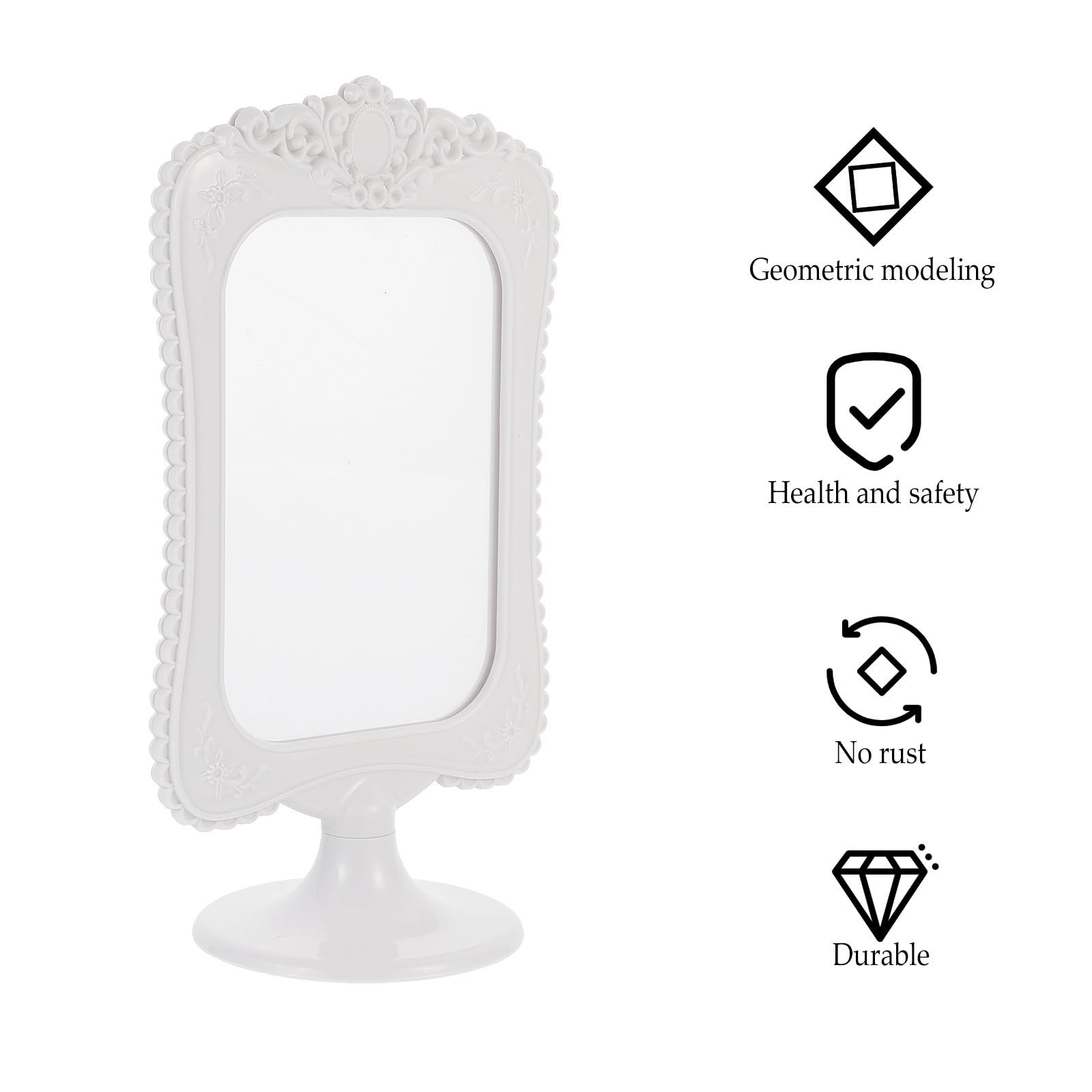 SHINEOFI 10 Piezas Marco de Fotos Marco de Fotografía Creativo 6 Pulgadas Plástico Blanco de Doble Cara Pedestal para Exhibición de Fotografías y Tarjeta de Mesa, Decoración de Sala