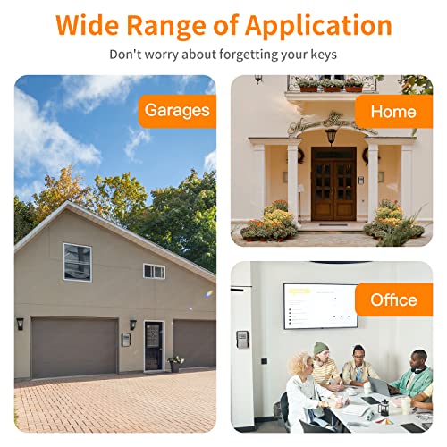 Upgrade Extra Large Capacity Key Lock Box, Weatherproof Wall Mount Key Box For Car Keys, Fob, House Keys, Key Safe Security Storage Lock Box For Indoor, Outdoor, Garage, Garden, Store #TOP4