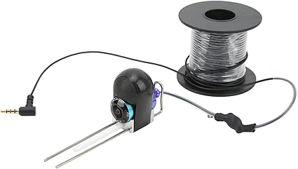 La cámara subacuática portátil de buscador de peces es plug and play, compatible con la mayoría de dispositivos de visualización. Fabricada en aleación de aluminio resistente, con parámetros de alta calidad y cableado adaptable.