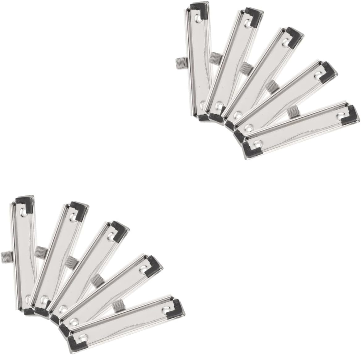 Artibetter 10pcs Metal Clipboard Clips Pen Holder Mountable Document Holders for Organization and Easy to Clean Office Supplies for Papers and Reports