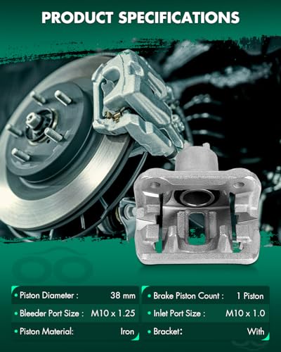 Image of SCITOO Rear Left+Right Brake Calipers With Bracket 19B2911 19B2910 Compatible For Honda CR-V 2005-2006