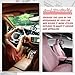 Xotic Tech 2 Pieces JDM Broken Heart Shaped Tsurikawa Car Handle Straps Rear Bumper Warning Ring Subway Train Bus Handle Drift Charm for Cars, SUV Interior Exterior Decoration (Black)