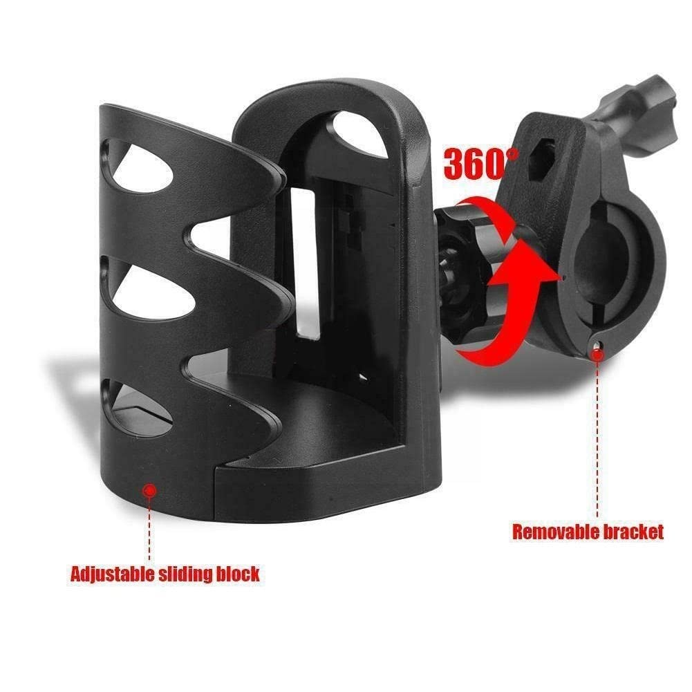 Soporte para Botella de Bebida Universal Motocicleta Bicicleta Taza de Agua Portabotellas Soporte para Bebidas Soporte Giratorio para Manillar Soporte para Espejo Bicicleta Bebida Ajustable