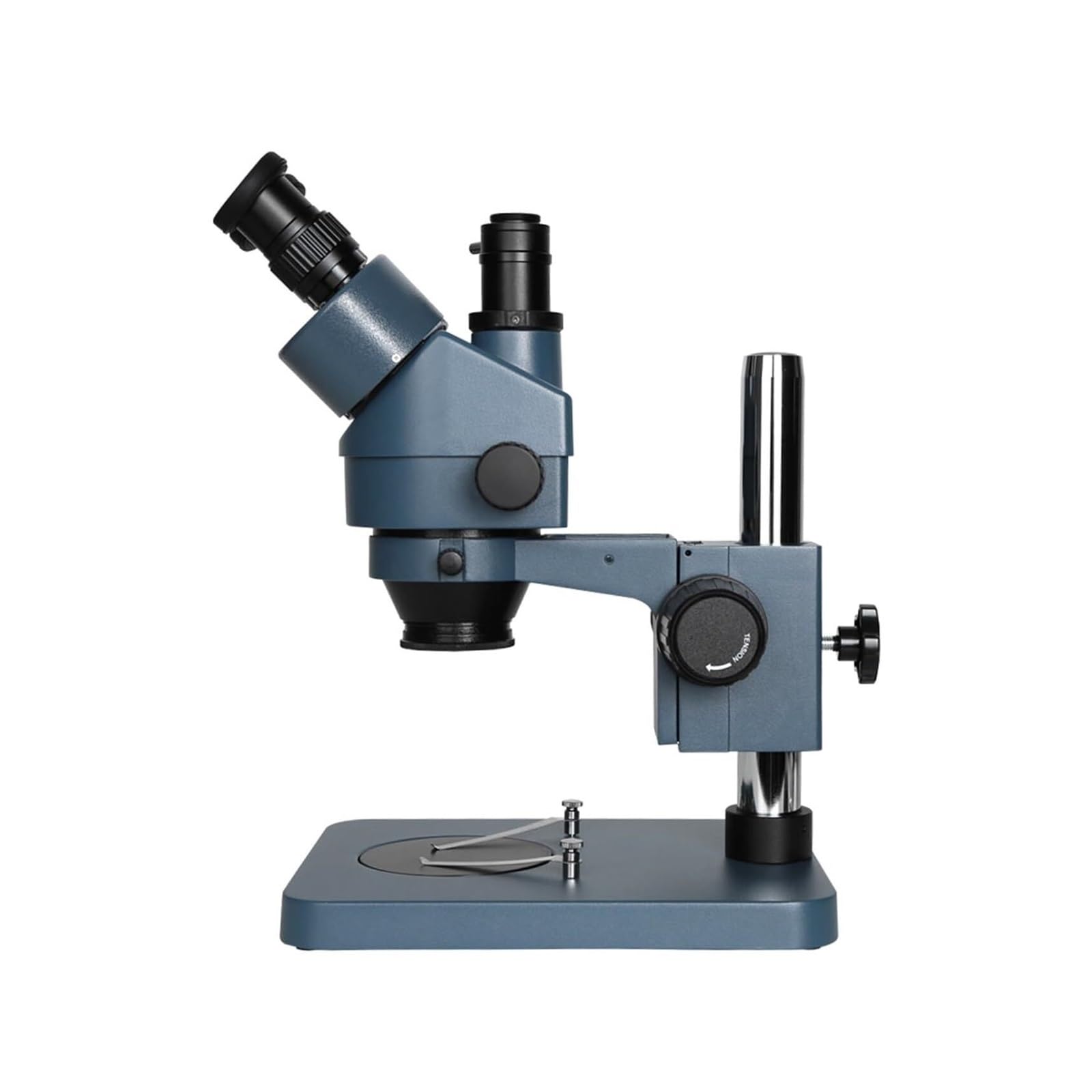 Microscopio estéreo Trinocular con zoom profesional para la industria, lente auxiliar de 56 luces LED