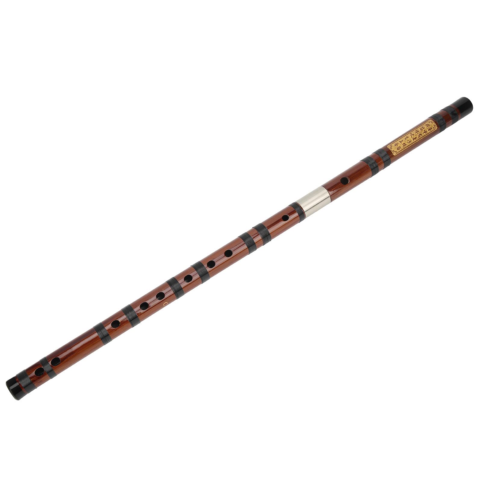 Fafeicy Flûte de Bambou Professionnelle Flûte en Bambou, Flauta Transversal Bambu Em C C Cot 8 Ans Dried Dizi Amère avec Film de Corporel en Relief et Colle Solide
