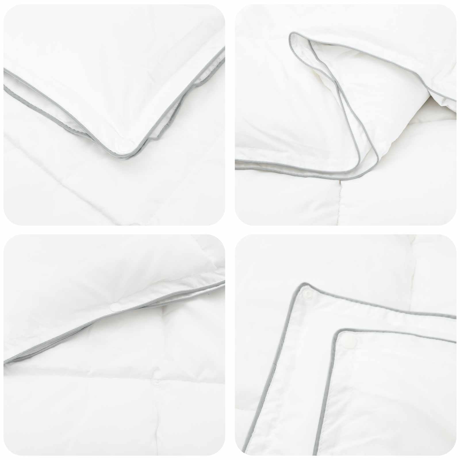 Generico Piumone Completo Annuale Bianco 260 x 220 cm Fibra di bambù,Biancheria,Lenzuola e Coperte,Trapunte e piumini-42042018
