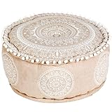 Komfortabel gefüllt und sofort einsatzbereit | Das Sitzkissen bietet eine weiche und dennoch stabile Polsterung | Ideal zum Sitzen Entspannen Meditieren oder als Relax-Hocker | Für ein gemütliches Ambiente in jedem Wohnbereich