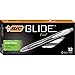 BIC Glide Exact (formerly Atlantis Exact)Retractable Fine Point 0.7mm Pens, Black Ink, Dozen (VCGN11BK)