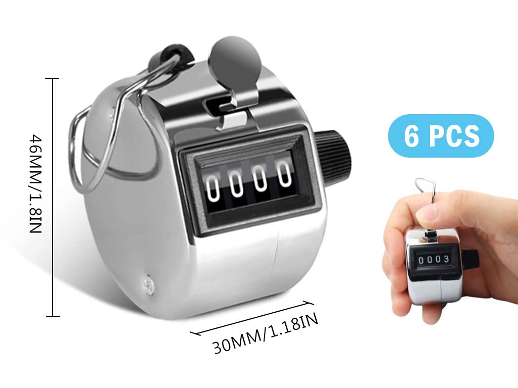 Contatore Manuale Meccanico 8 Pezzi - 4 Cifre Per Sport, Allenamento E Conteggi - Foto 3