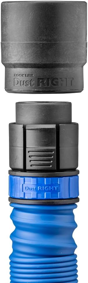Dust Right Click-Connect Flexi Port 2-½” Fitting Adapter - Ready-Mount Durable Dust Collector Fittings - Secure Dust Collector Accessories for The Router Table Fence Dust Port, Dado Dust Chute, & More