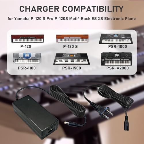 image for solsinsy 16V Power Adapter Cord Compatible with Yamaha P-120 Pro P-120