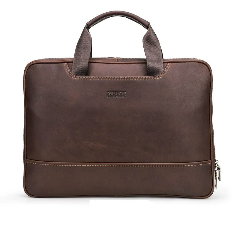 Contacts Full Grain Handcrafted Leather Briefcase Laptop Messenger Bag For Men And Women - Brown (B0BRSTSGWV) Amazon Price History, Amazon Price Tracker