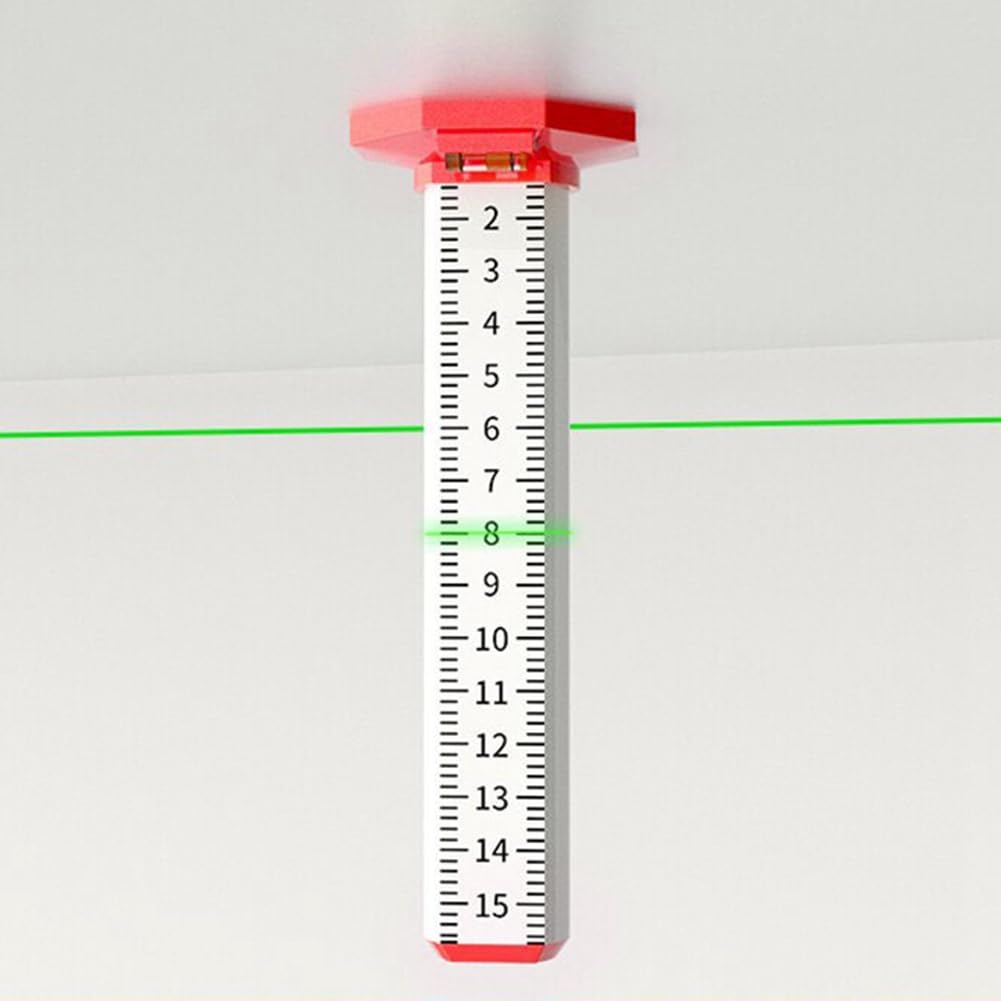2 righelli di altezza per piastrelle da soffitto e pavimento, righello di misurazione con base magnetica, righello di misurazione per soffitto sospeso