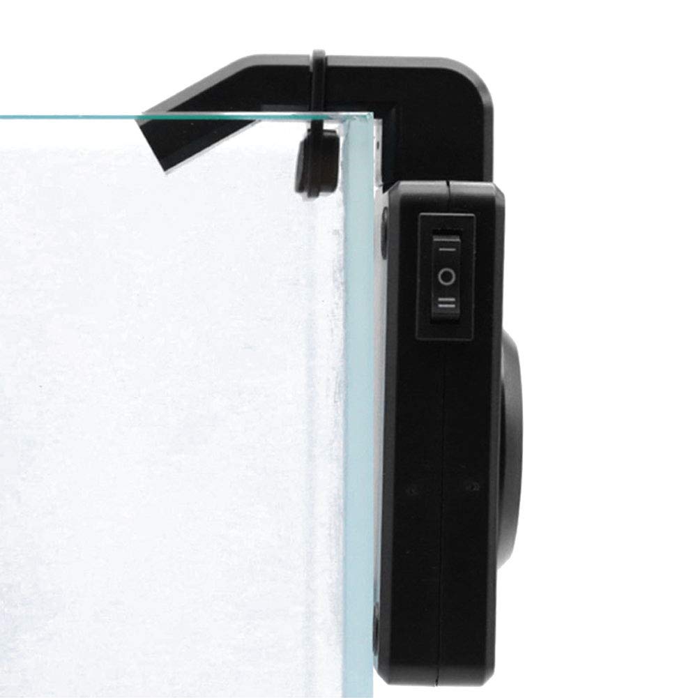 Cikonielf Ventilador de refrigeración para pecera, Mini enfriadores de Acuario USB Ventilador de Acuario para pecera Ventilador de Acuario montado en refrigeración Coldwind 100-240V(EU)