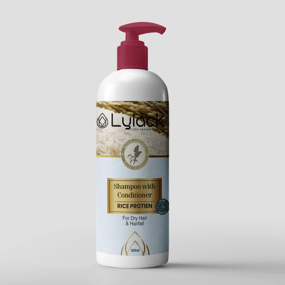 Shampoo With Conditioner Rice Protein For Dry Hair & Hair Fall 300ml-image-30