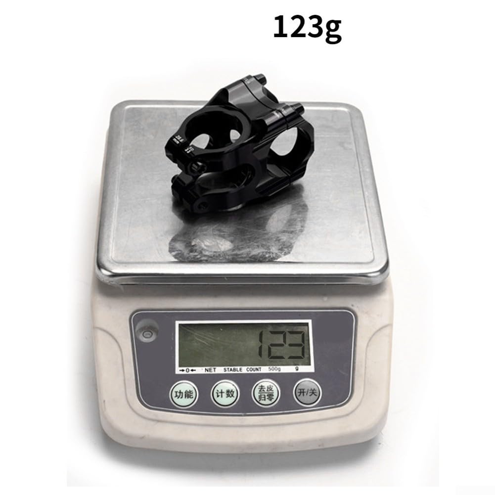 31.8mm Mountain Bike CNC Stem, Aluminum Alloy Hollow Stem For Mountain And Road Bikes, Short Handlebar Stem for Most Bicycle, 31 8Mm Diameter, 35Mm Center Distance, Front Fork 28.6mm