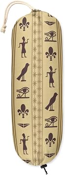 Egypt Art Plastic Bag Holder Wall Mount Ancient Egypt Grocery Bag Holder Reusable Shopping Bag Storage Organizer Decor for Home Kitchen Pantry