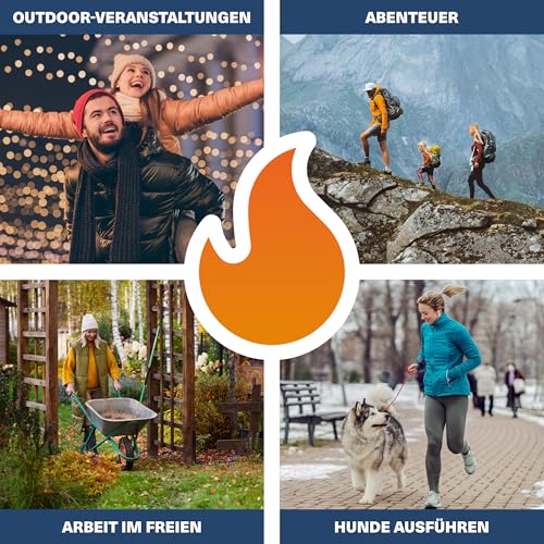 Bramble – Handwärmer (40 Paar, 80 insgesamt) – Luftaktivierte Taschenwärmer für Outdoor-Aktivitäten – Wärme in Minuten – Bis zu 10 Stunden Wärme