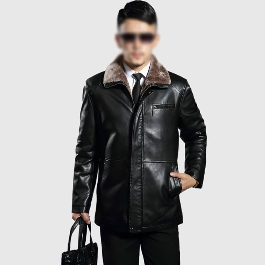 Leather dad coat Clearance
