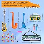 Bulk Large Premium Photo Booth Props Set for Adult Teens, Funny Hats and Large Glasses, Crystal Crown, Inflatable, Card Cutout Props, Photo Booth Prop for All Occasions - Image 4